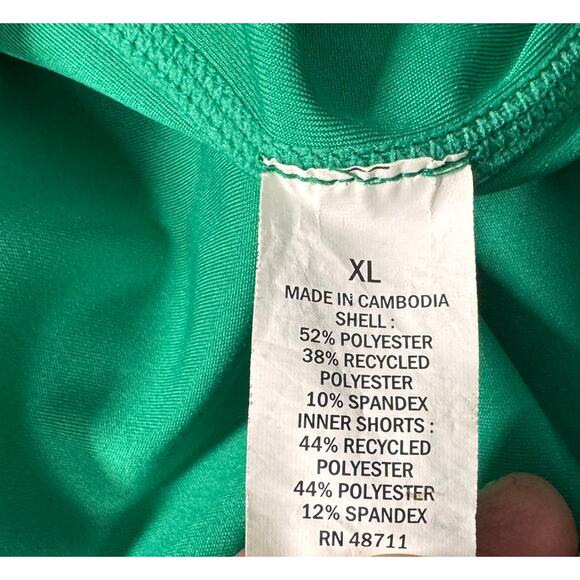 MTA Sport Womens XL Green Running  Shorts Built in Brief - Picture 4 of 9